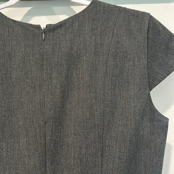 Brooks Brothers Elegant Gray career Cap Sleeve Dress women’s size 8 - Picture 7 of 9